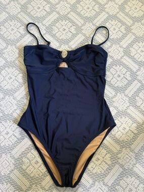 JCrew Women’s Navy One-Piece Swimsuit